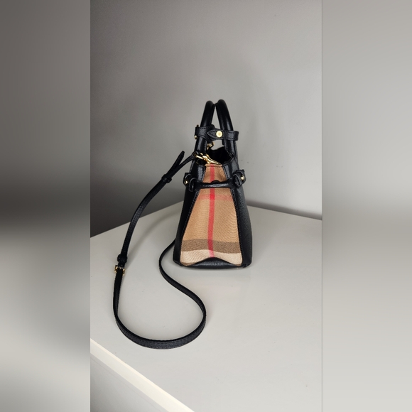 Burberry Baby Banner Black Tote - Picture 3 of 14